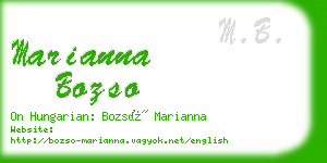 marianna bozso business card